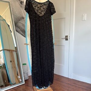 Target Black Lace Maxi Dress